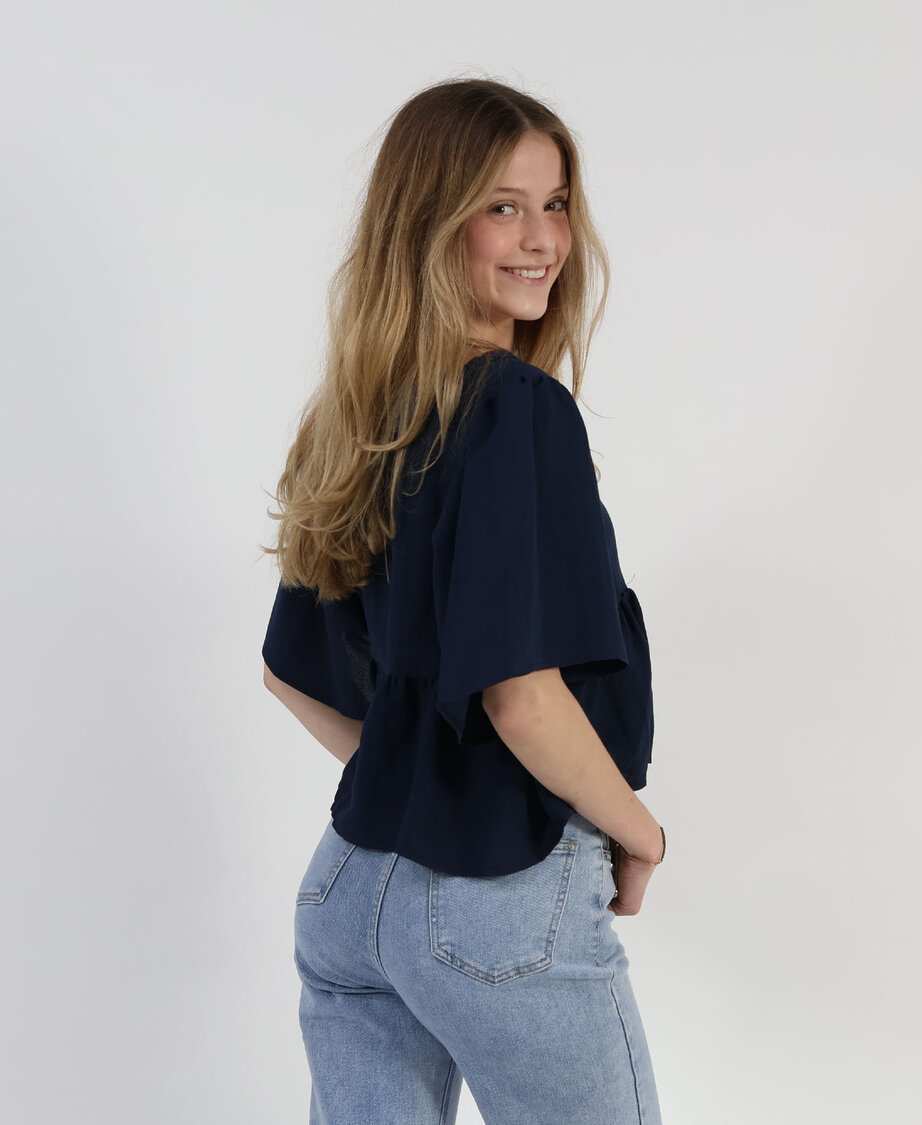 Ivy Top Navy Blue