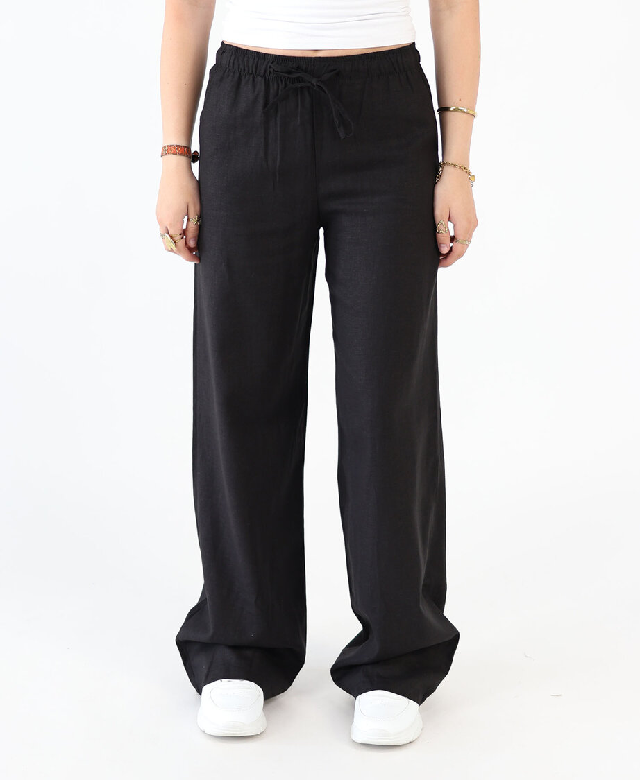 Linen Pants Black (REGULAR)