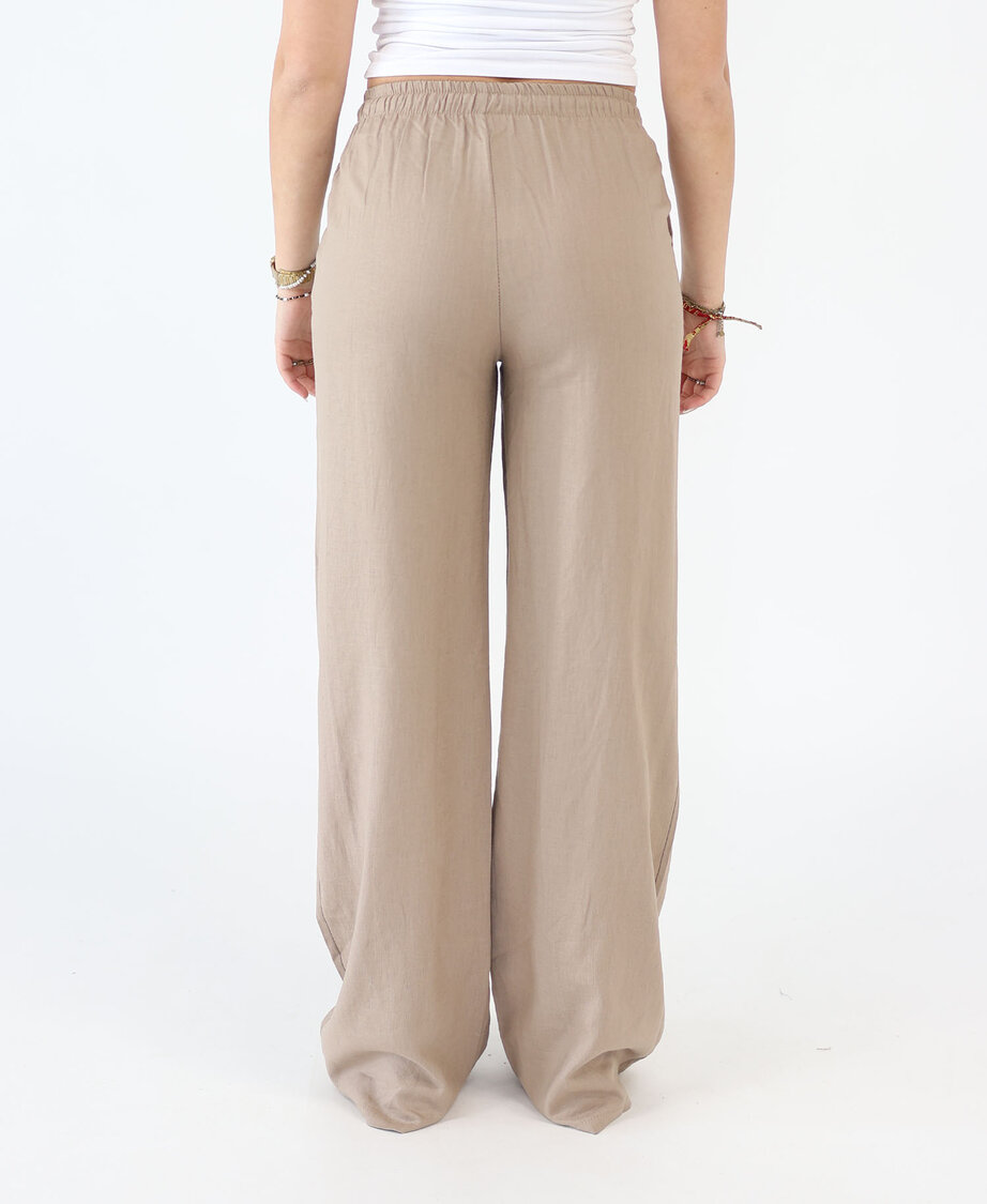 Linen Pants Taupe (REGULAR)