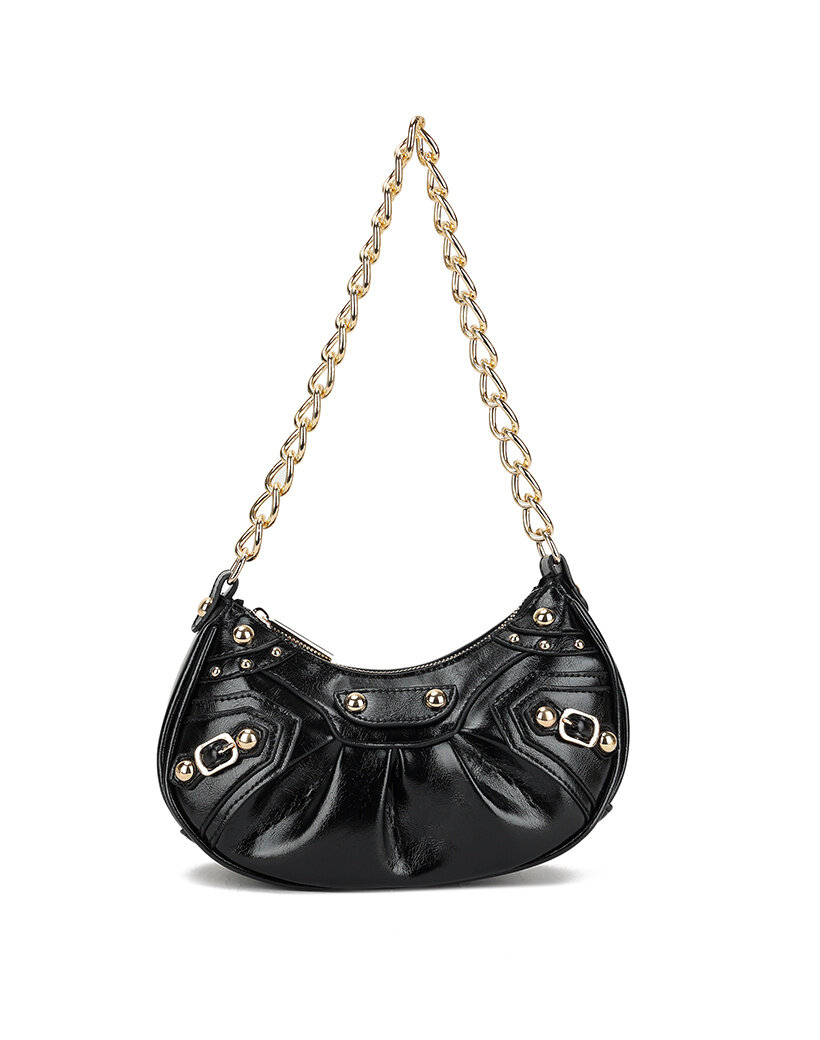 Studs Details Bag Black