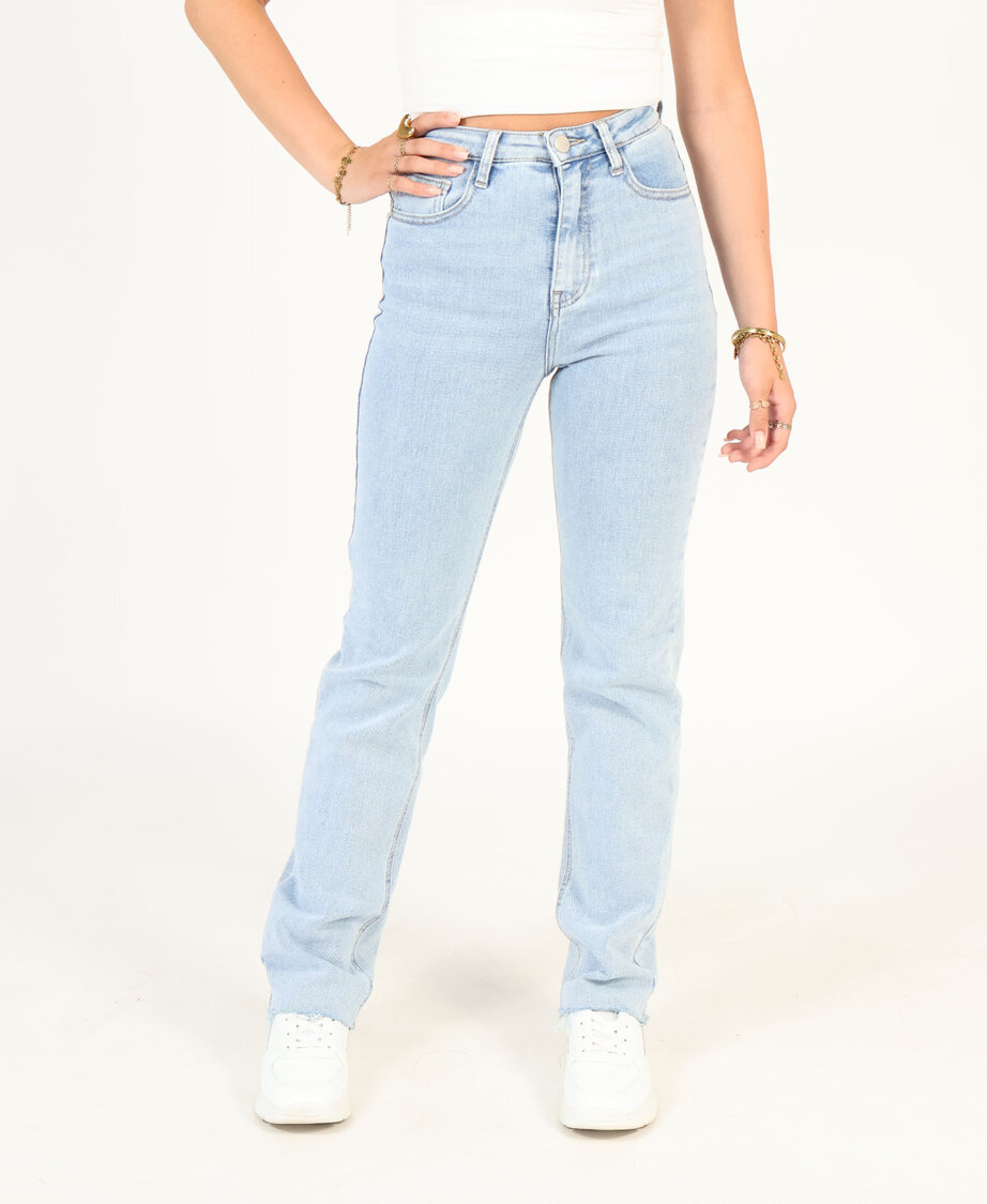 Straight Leg Jeans Blue 1820