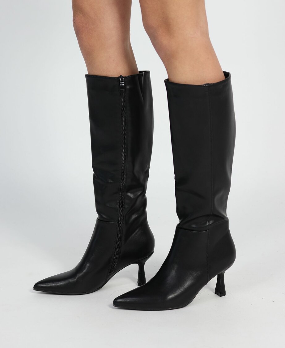 Kitten Heel Boots Black