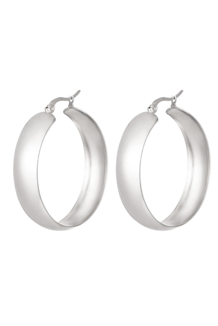 Chique Hoops Earrings Silver