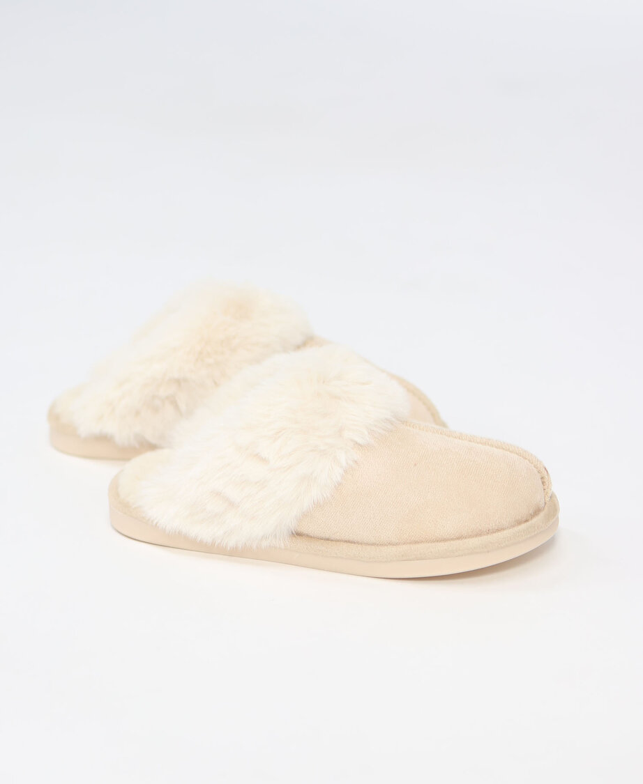 Cozy Slippers Beige