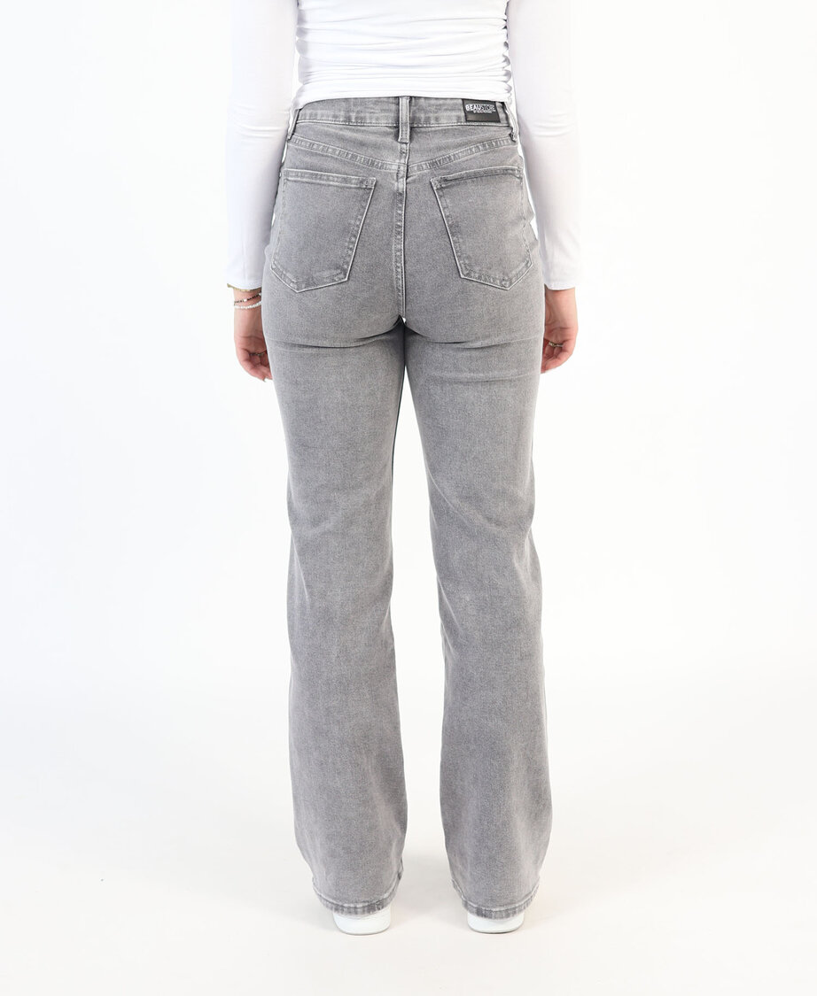 High Waist Wide Leg Jeans 2617 Grey (REGULAR)