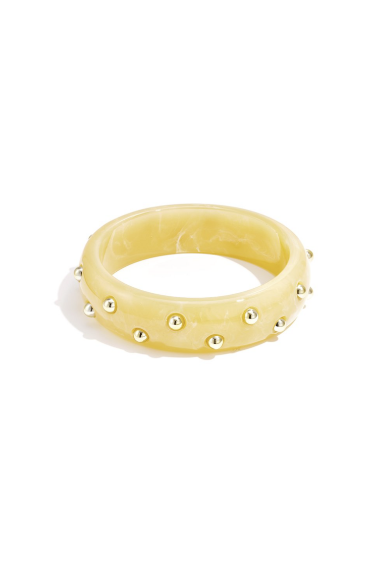 Golden Dots Bangle Bracelet Yellow