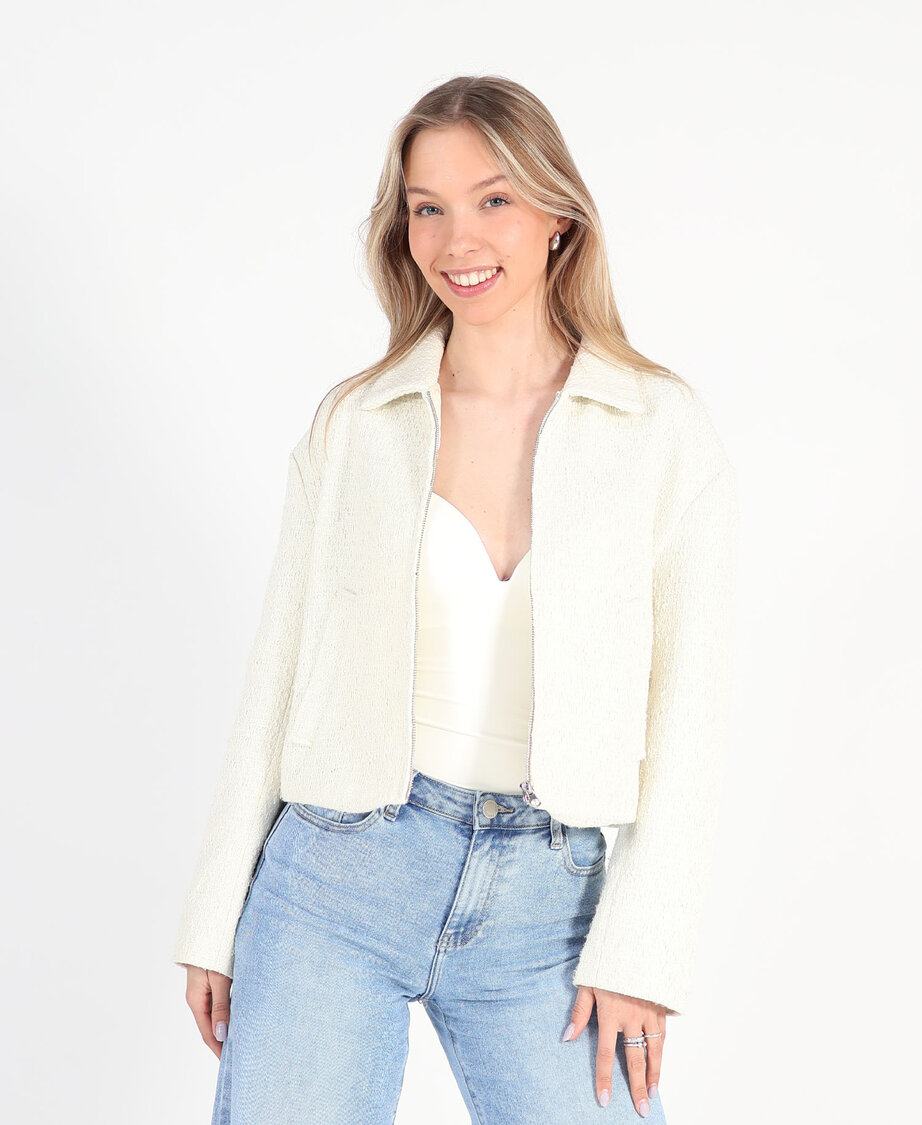 Boucl&eacute; Jacket Cr&egrave;me
