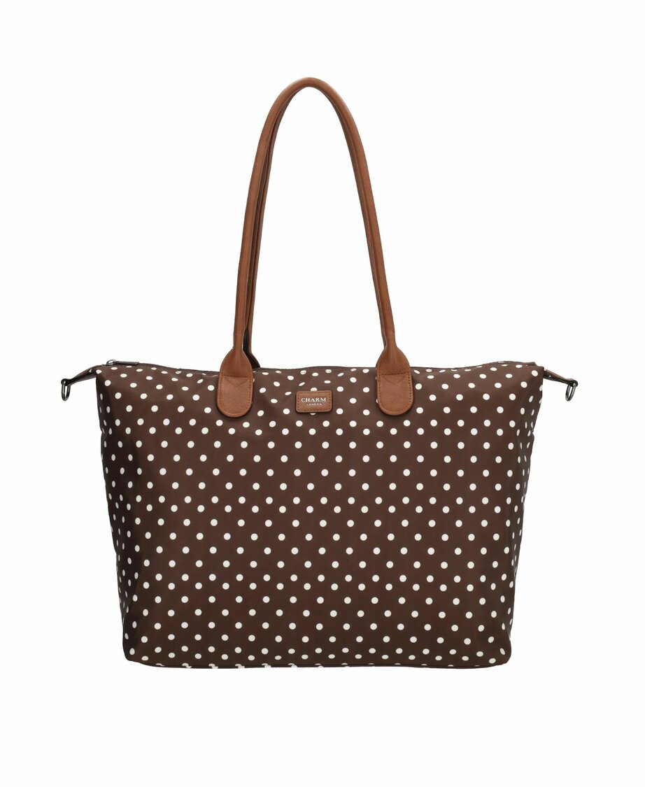 Charm London Buckingham Laptopbag Polkadot Choco