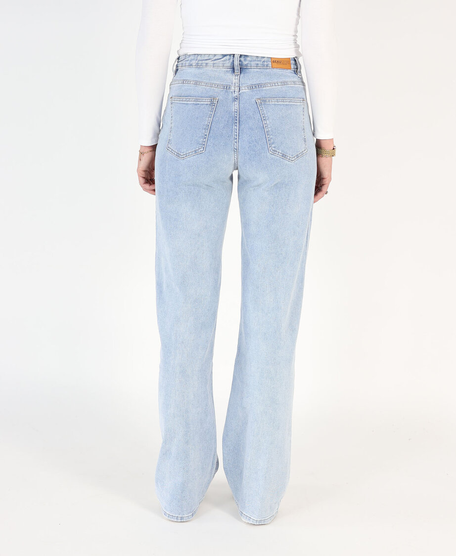 Button Wide Leg Jeans 9113-2 (TALL)