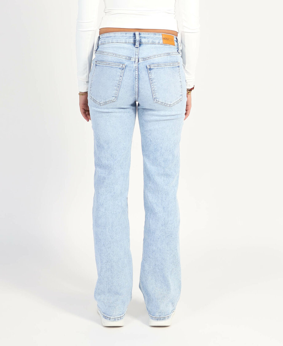 Low/Mid Waist Wide Leg Jeans 3776-1 Denim Blue (REGULAR)
