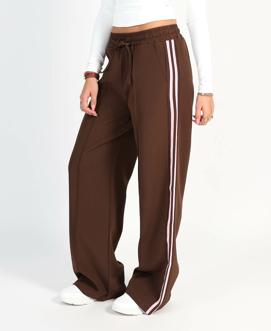 Striped Trackpants Choco/ Pink (TALL)