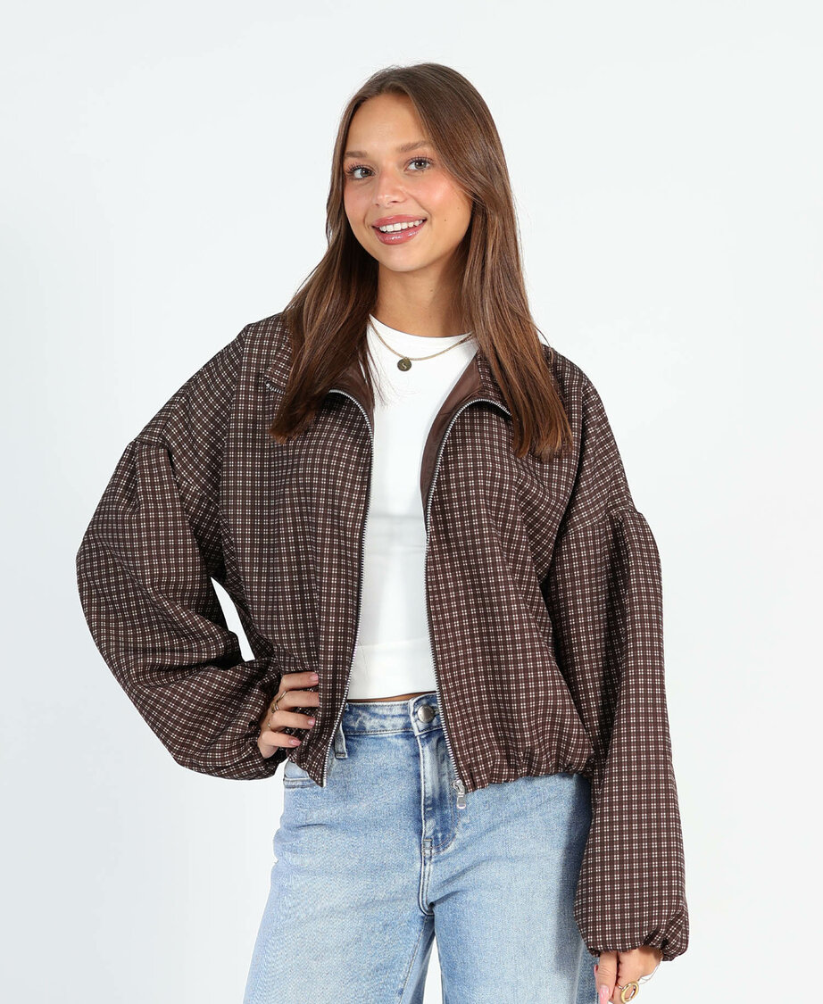 Checkered Jacket Choco