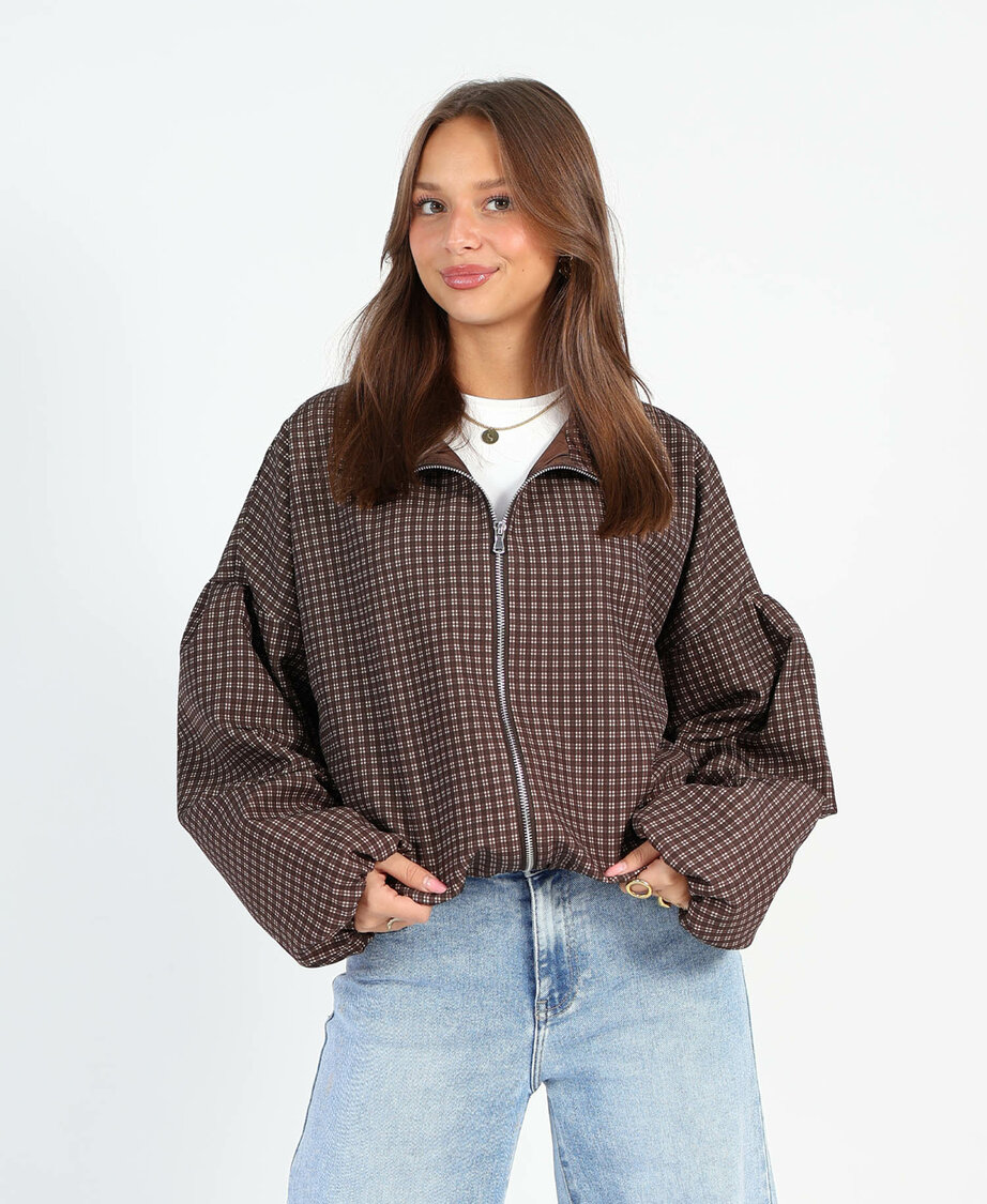 Checkered Jacket Choco