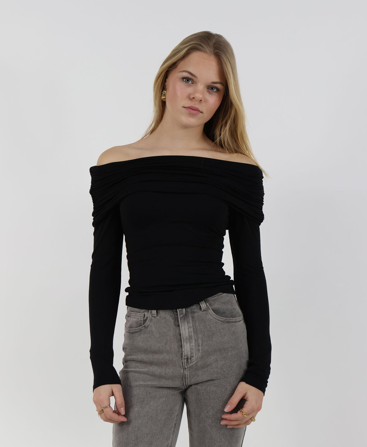 Off The Shoulder Top Black