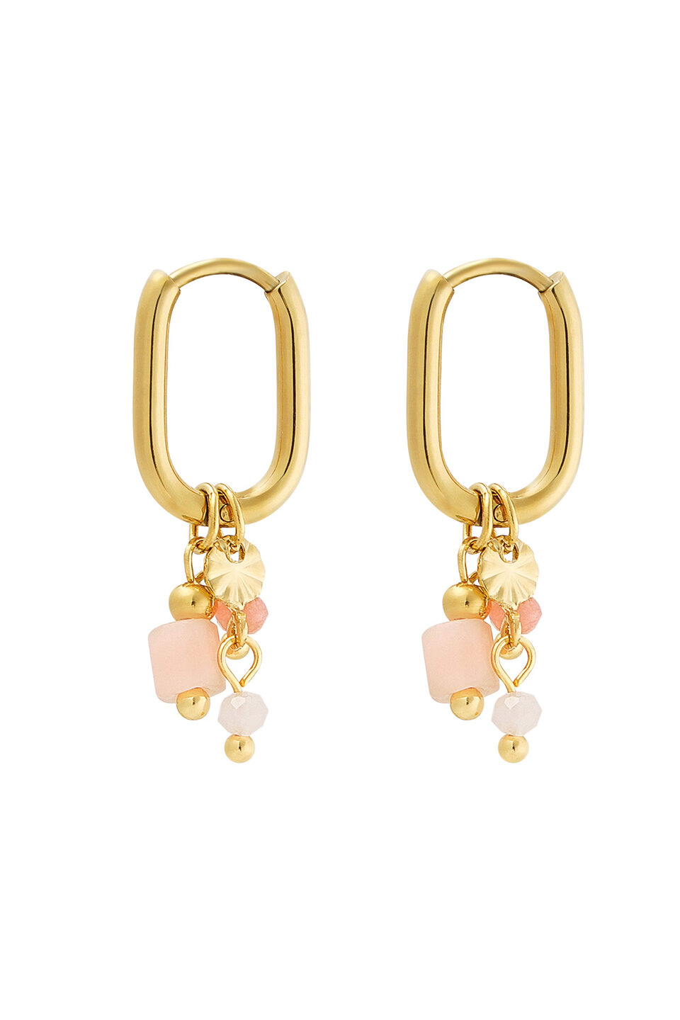 Beaded Earrings Pink