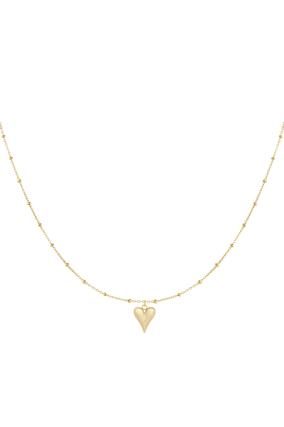 Necklace classic Heart Gold