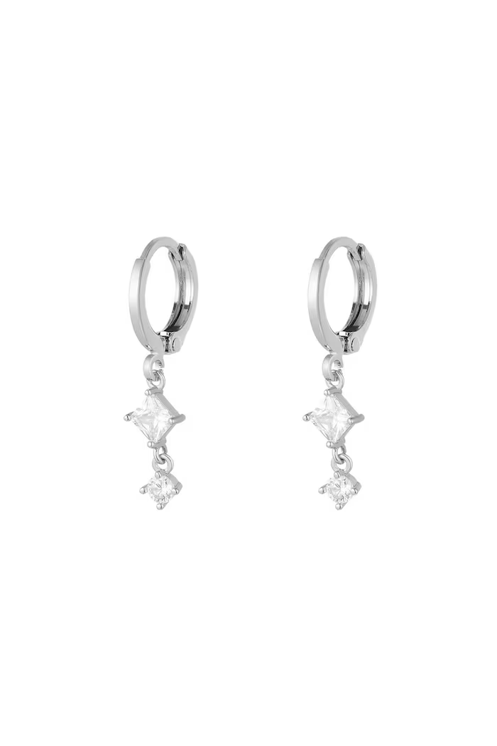 Earrings Sparkle Zirkonia Silver