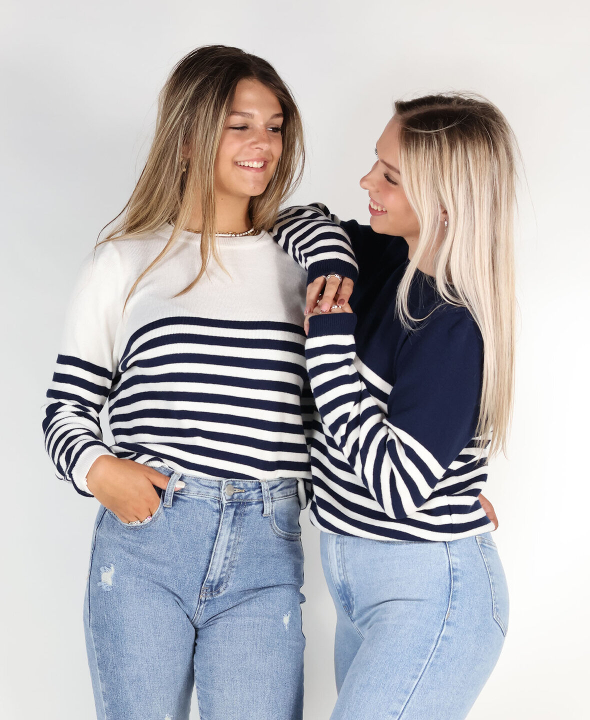 Madrid Sweat Navy Blue/White