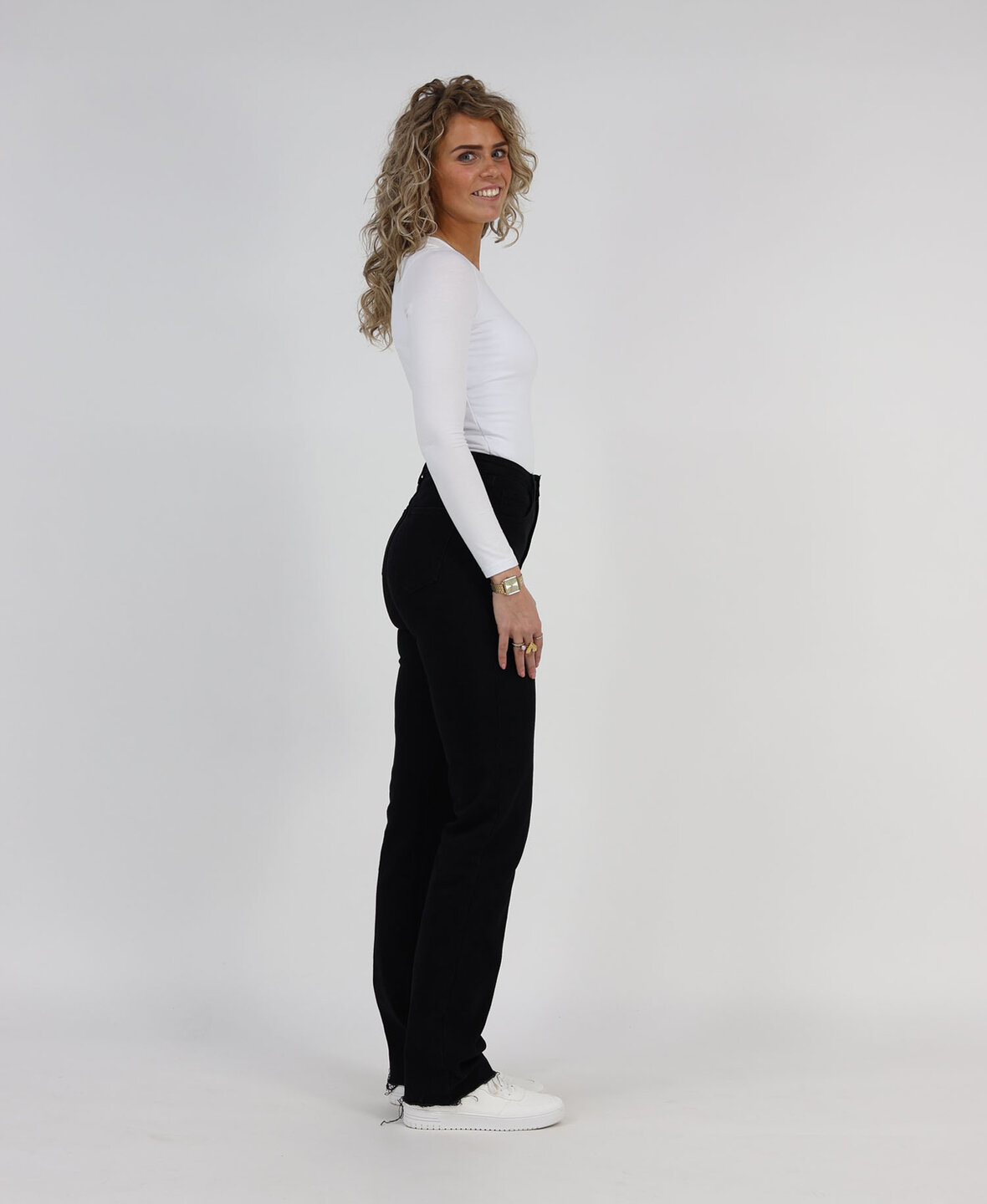 High Waist Straight Leg Jeans 2179/2160 Black (TALL)