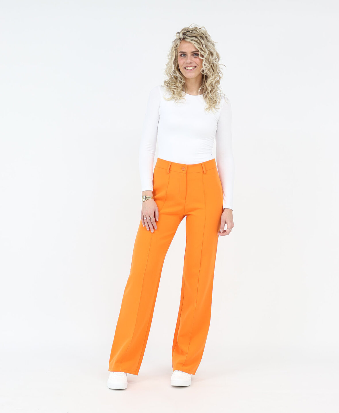 Sanne Stripe Pants Orange (TALL)