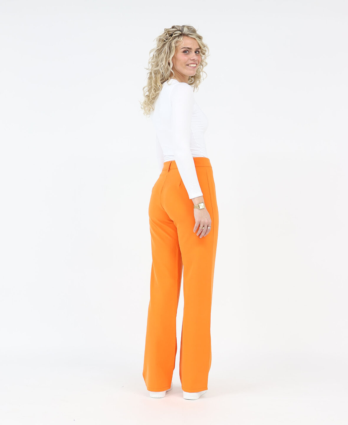 Sanne Stripe Pants Orange (TALL)