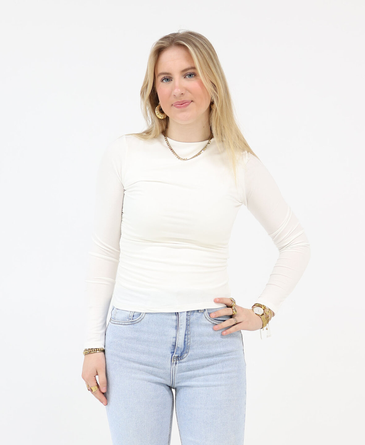 Leela Fringe Top White