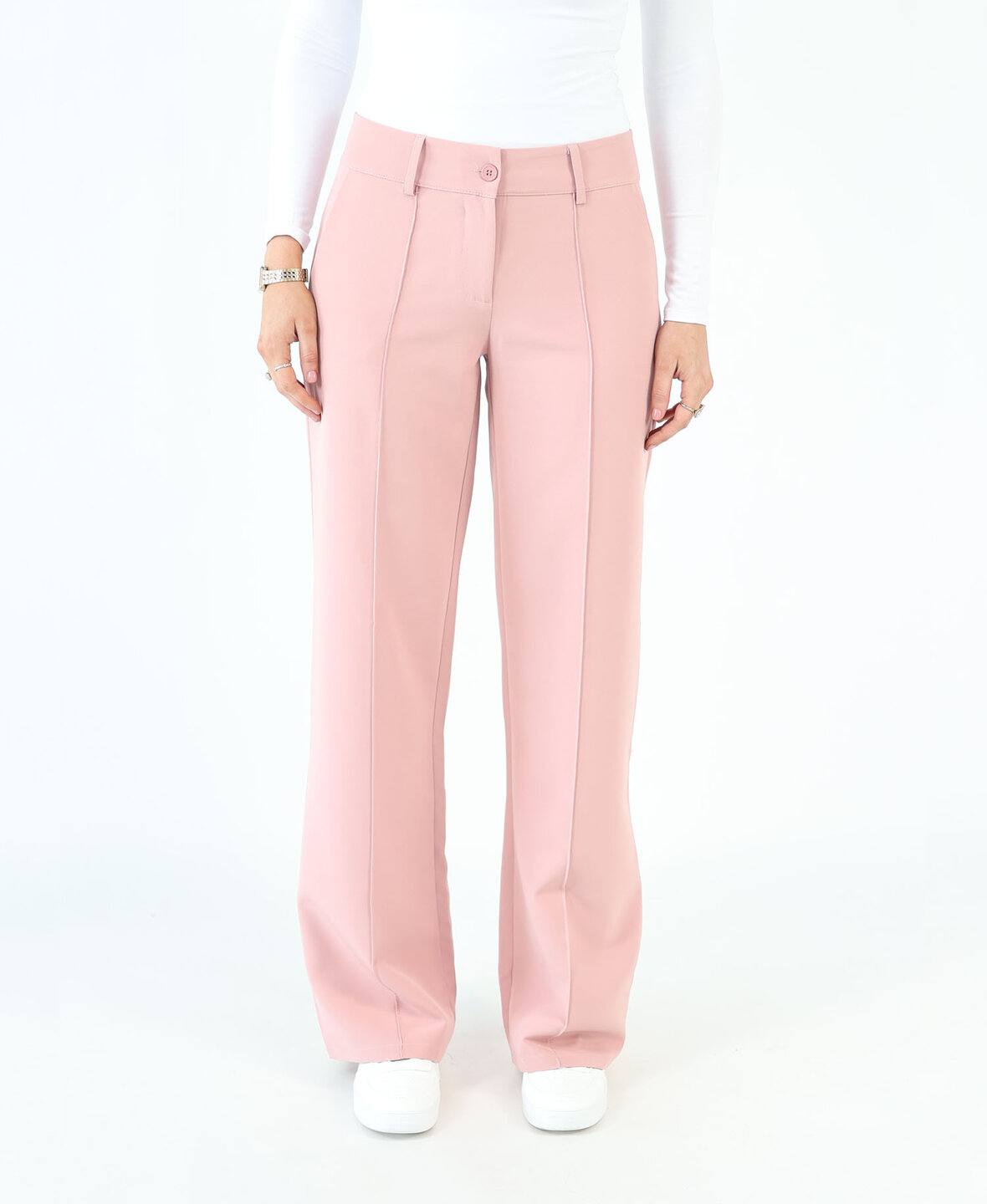 Low/Mid Waist Sanne Pants Blush (TALL)