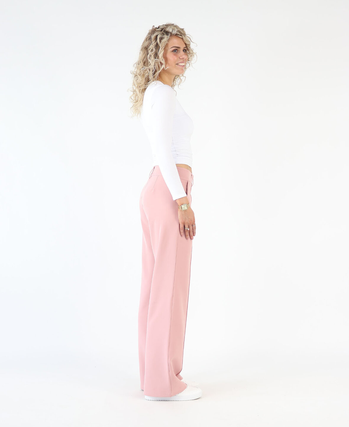 Low/Mid Waist Sanne Pants Blush (TALL)
