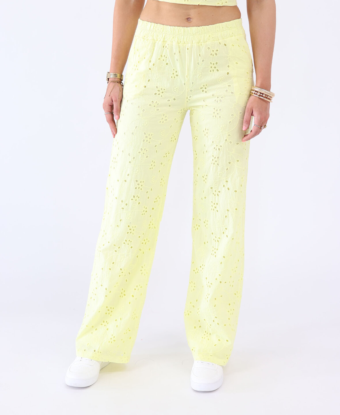 Broderie Pants Butter Yellow (TALL)
