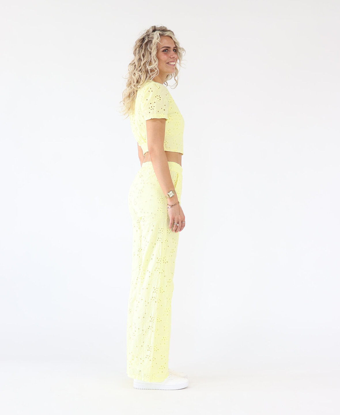 Broderie Pants Butter Yellow (TALL)