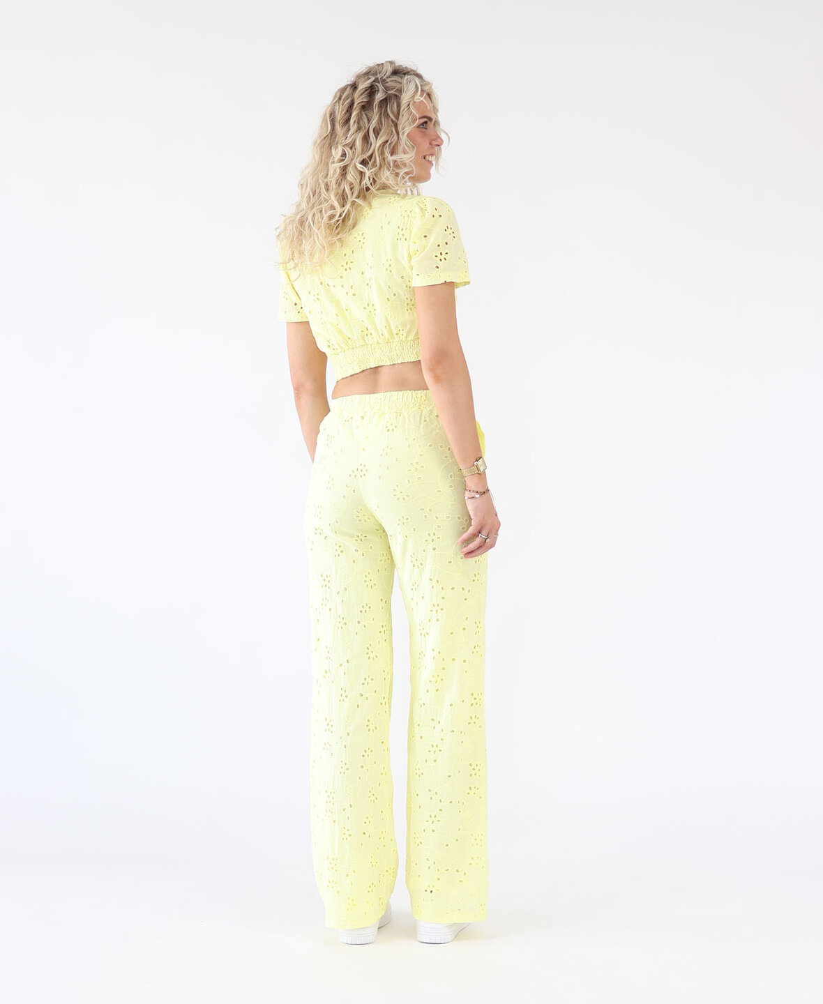 Broderie Pants Butter Yellow (TALL)