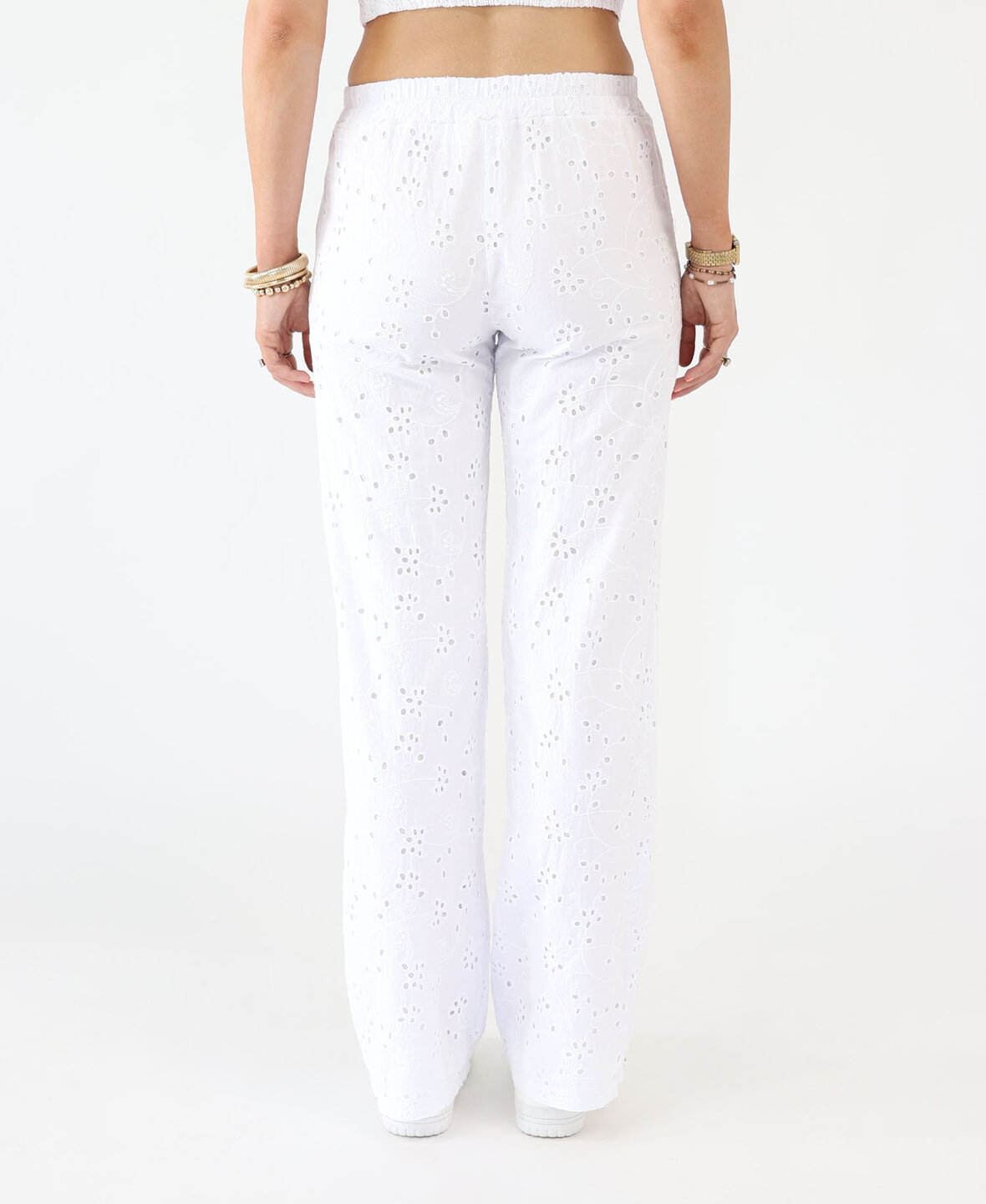 Broderie Pants White (TALL)