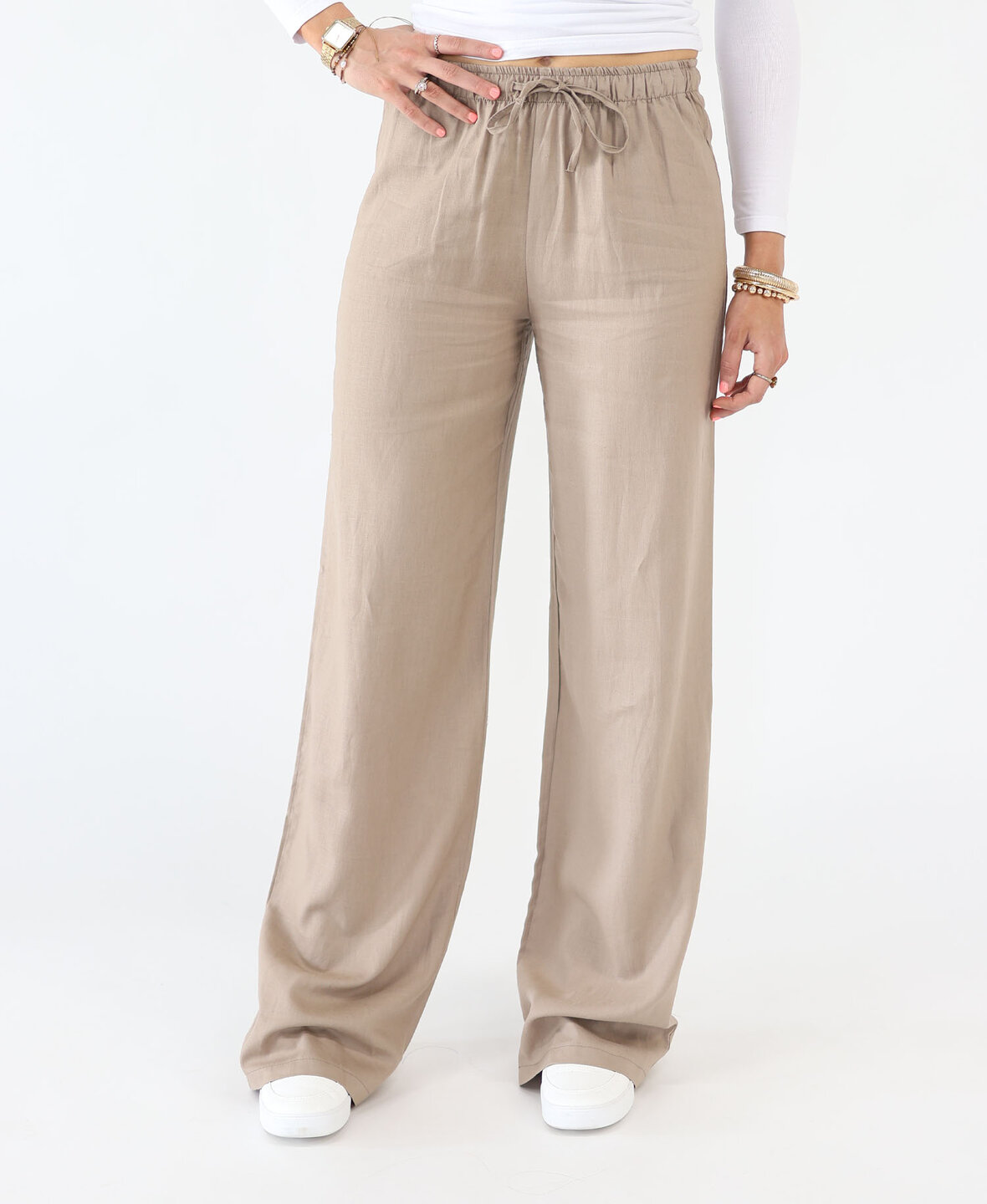 Linen Pants Taupe (TALL)