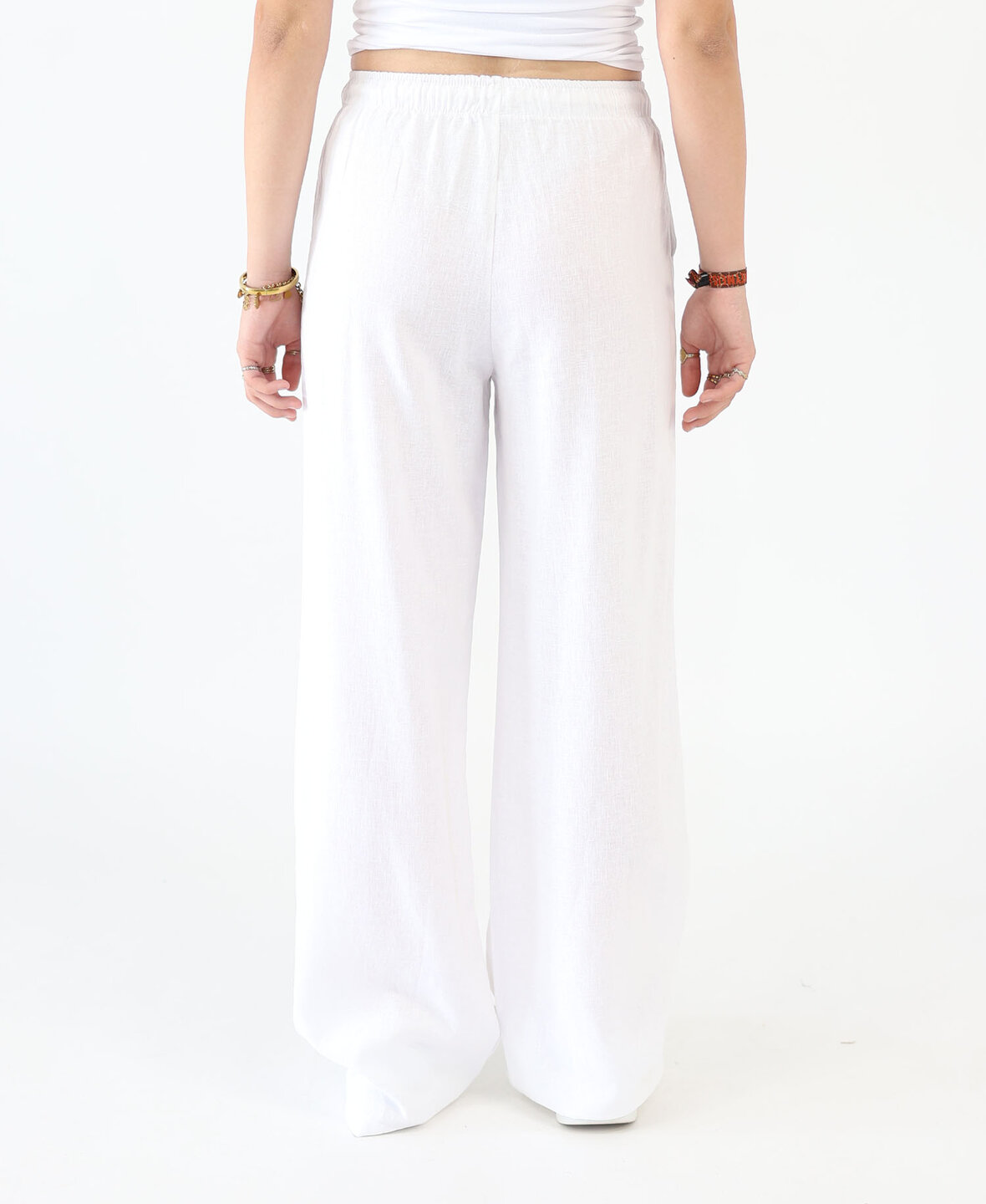 Linen Pants White (REGULAR)