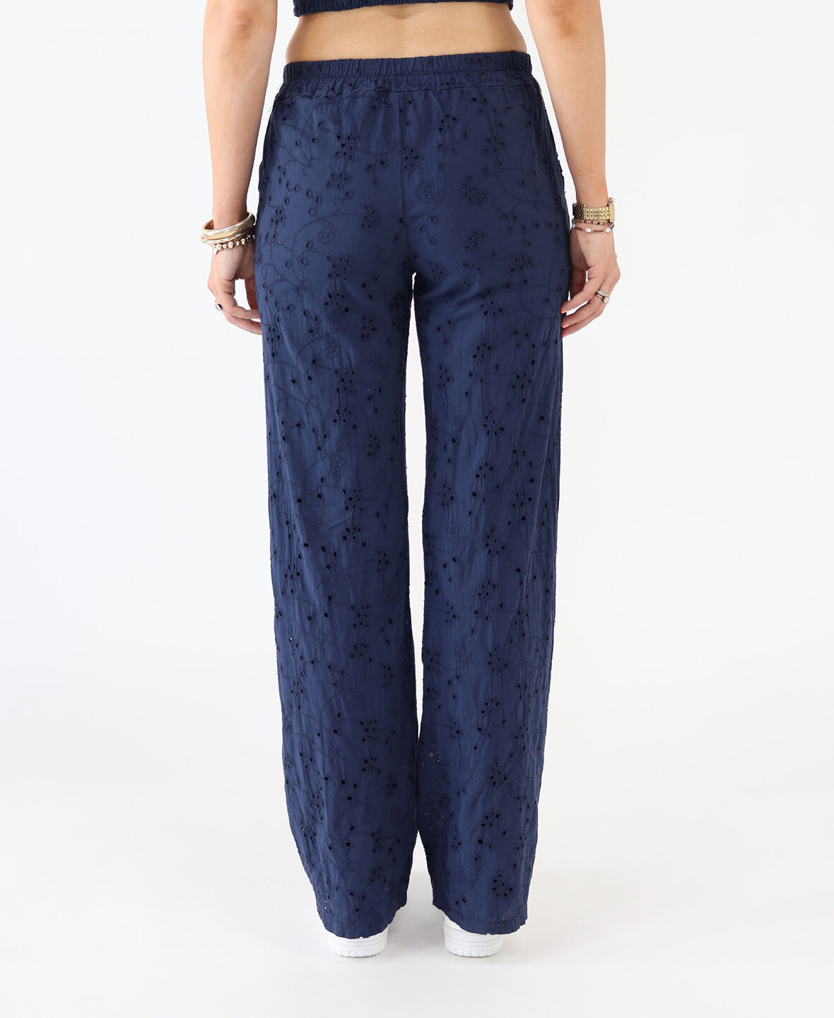 Broderie Pants Navy Blue (TALL)