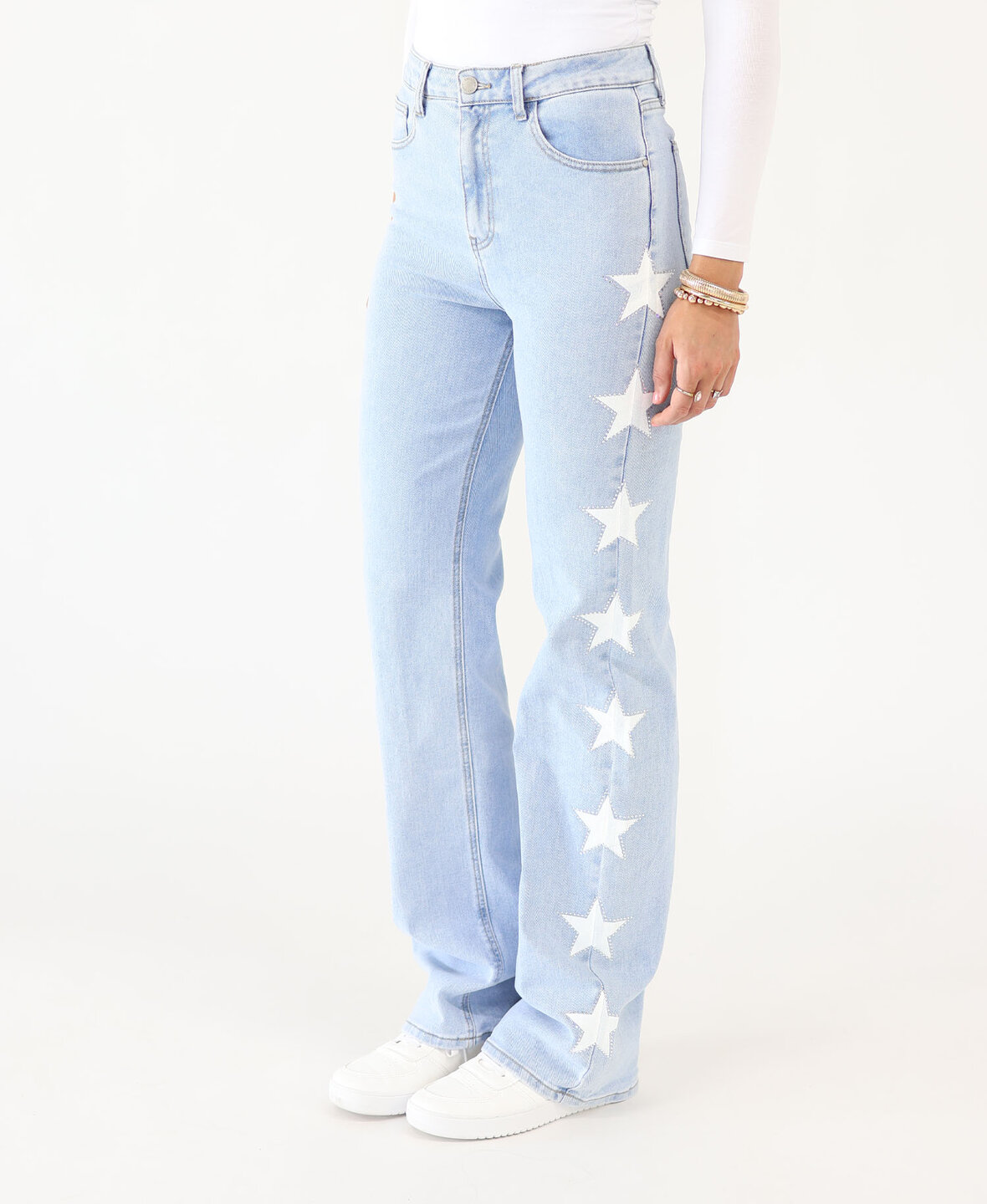 High Waist Glam Stars Wide Leg Jeans 3006-2 (TALL)