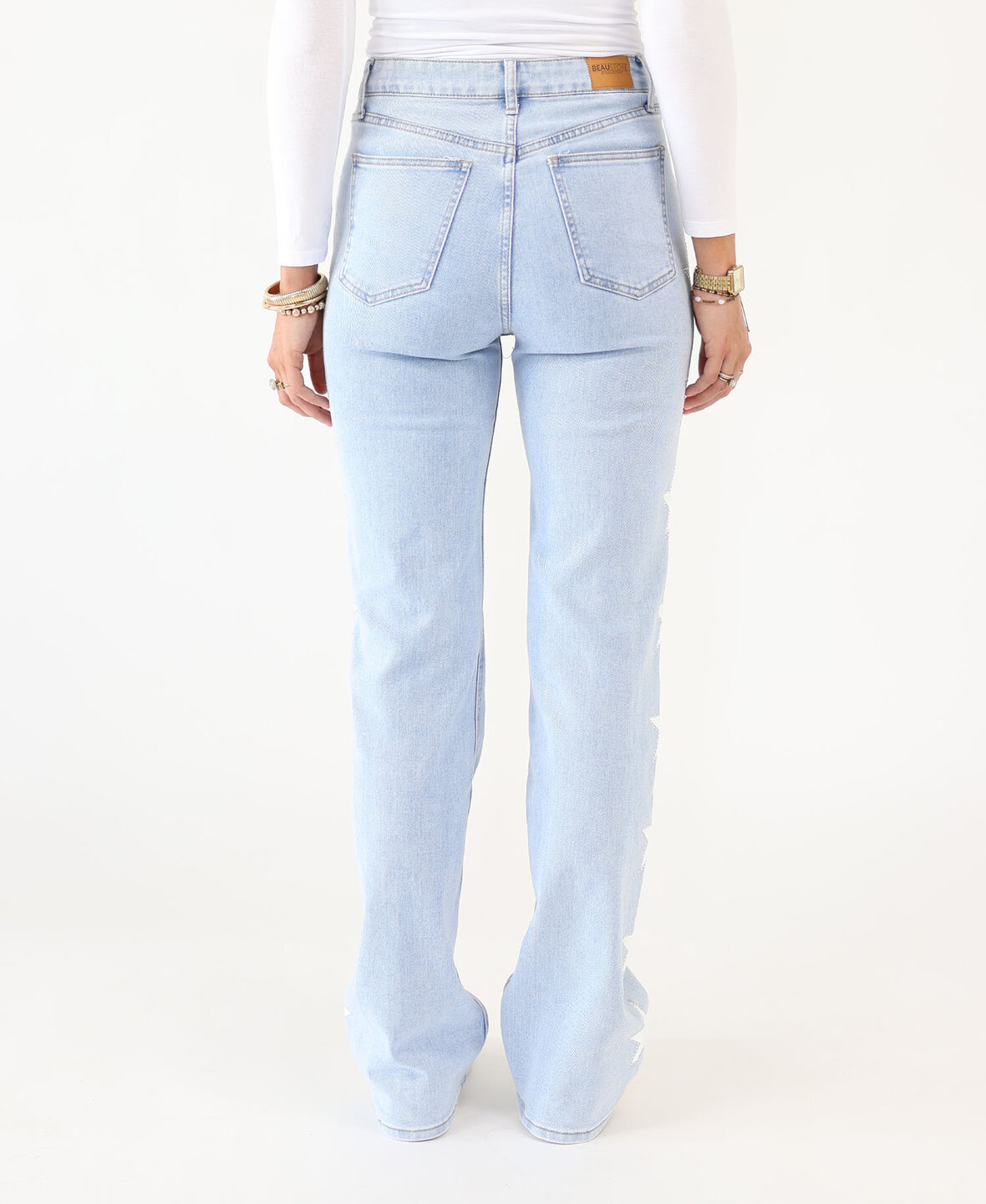 High Waist Glam Stars Wide Leg Jeans 3006-2 (TALL)