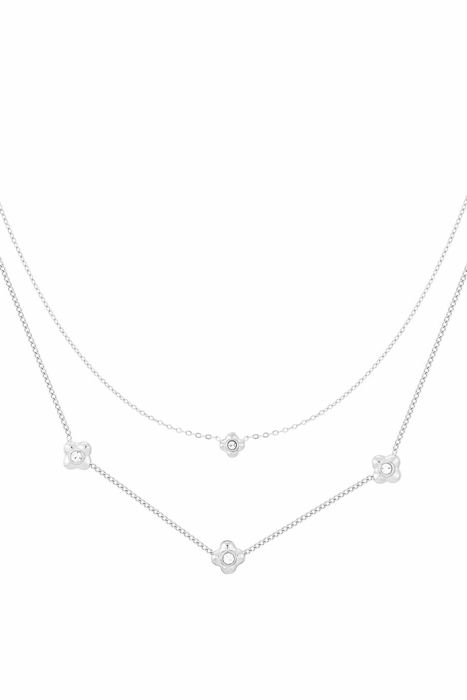 Flowery Necklace Silver