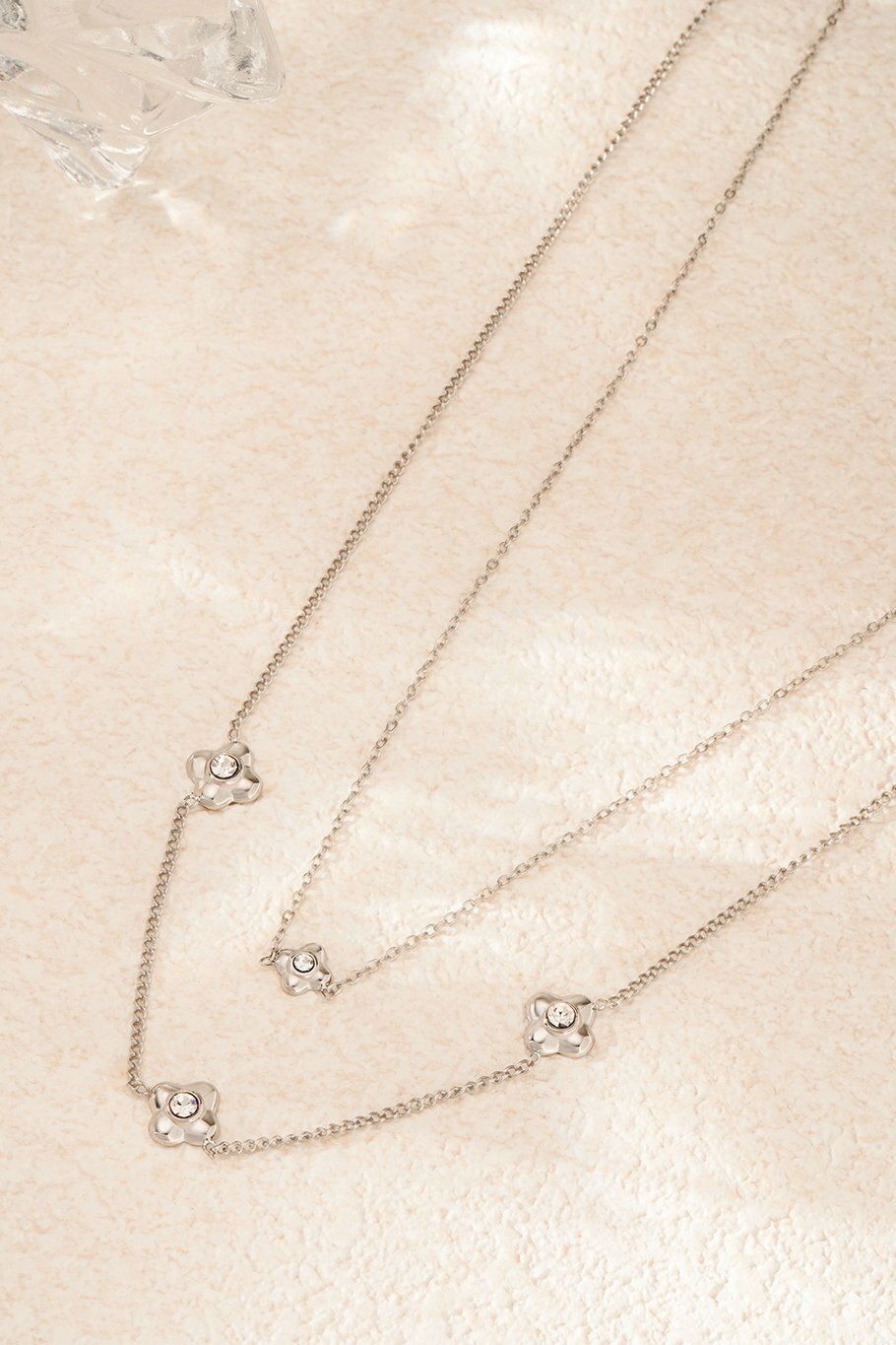 Flowery Necklace Silver