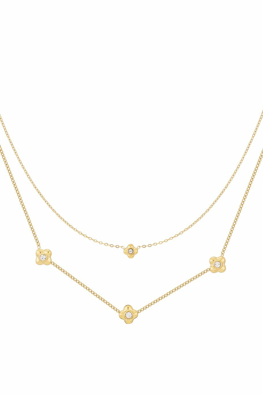 Flowery Necklace Gold