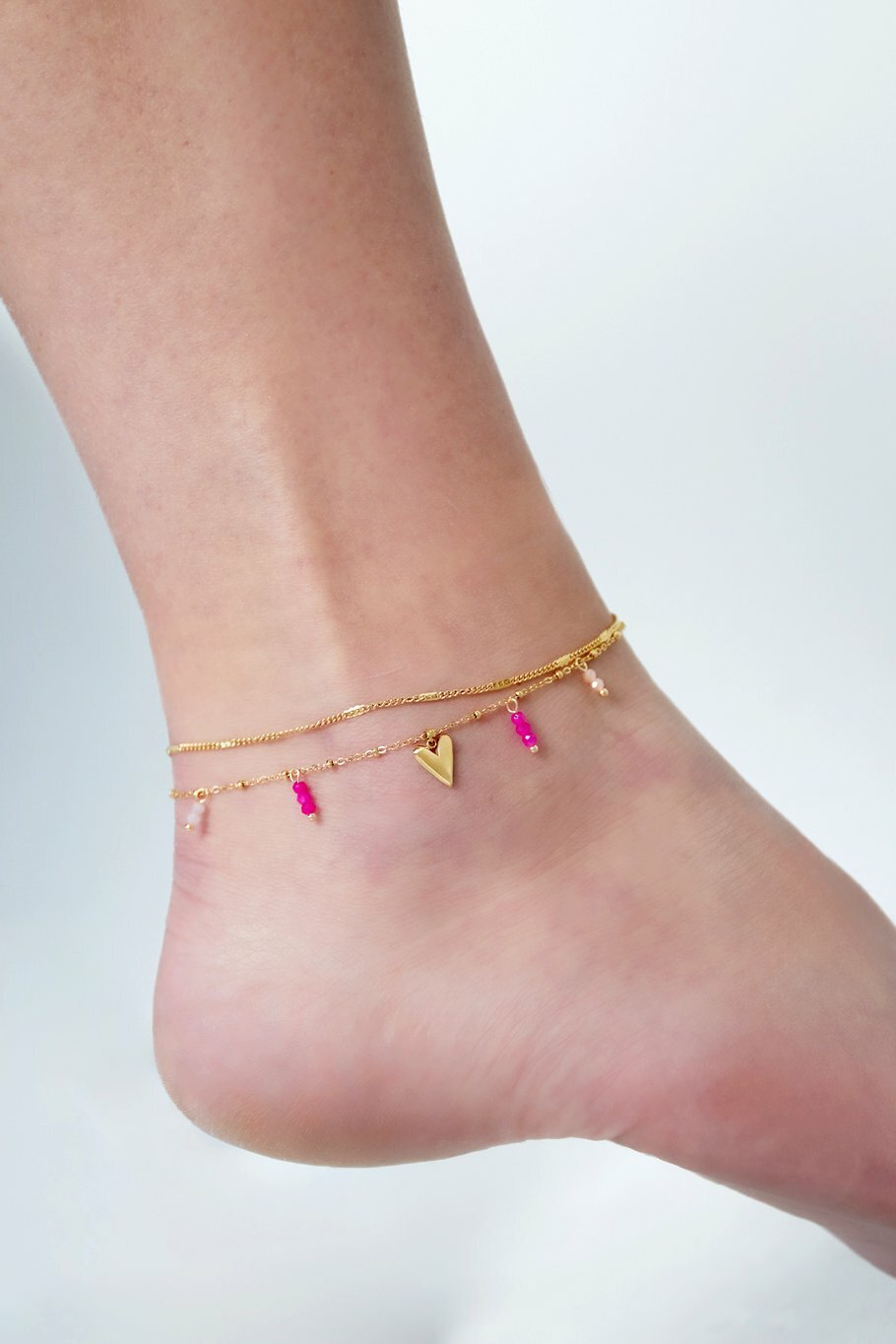 Double Love Anklet Gold