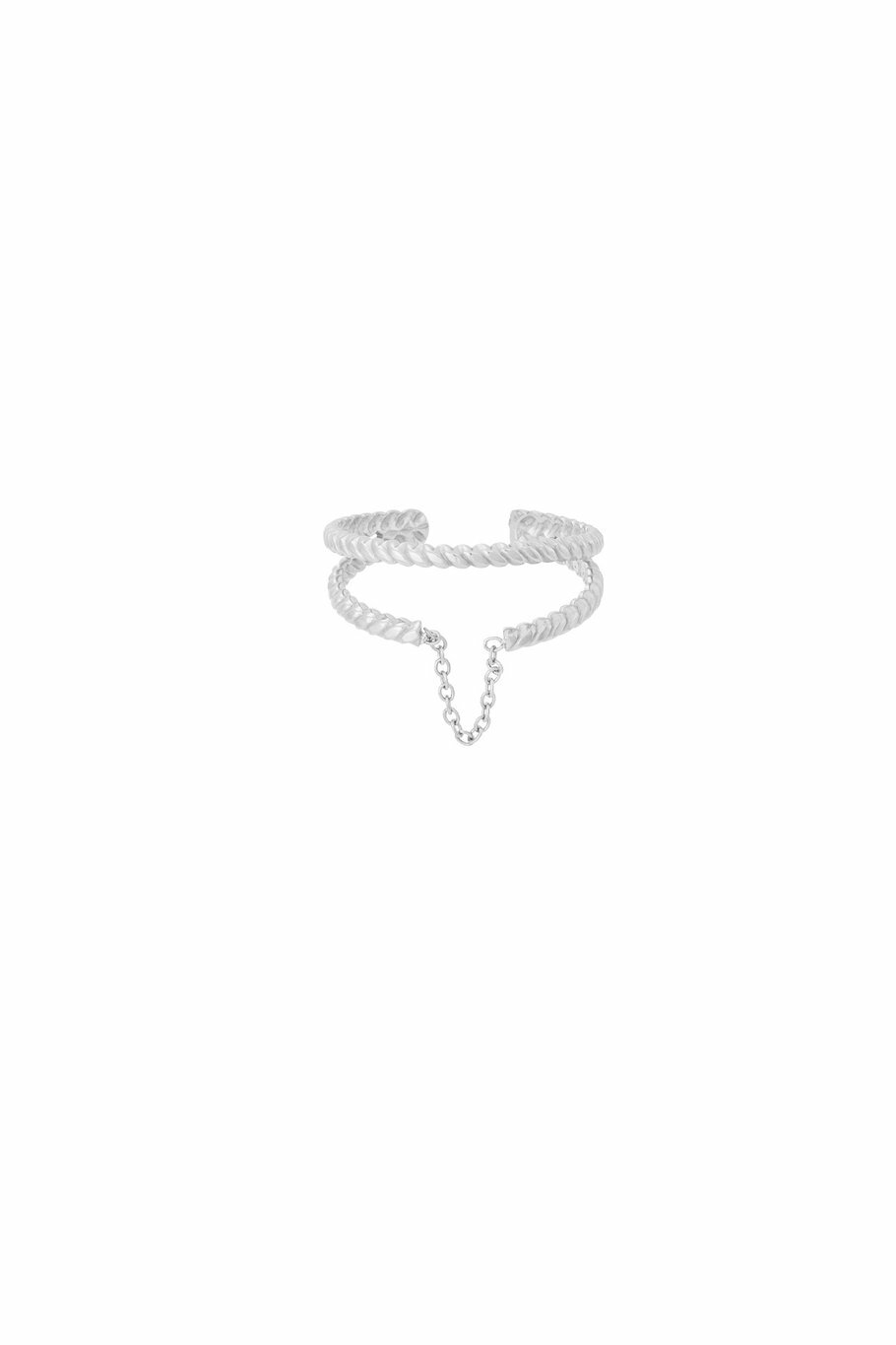 Twisted Tangle Ring Silver