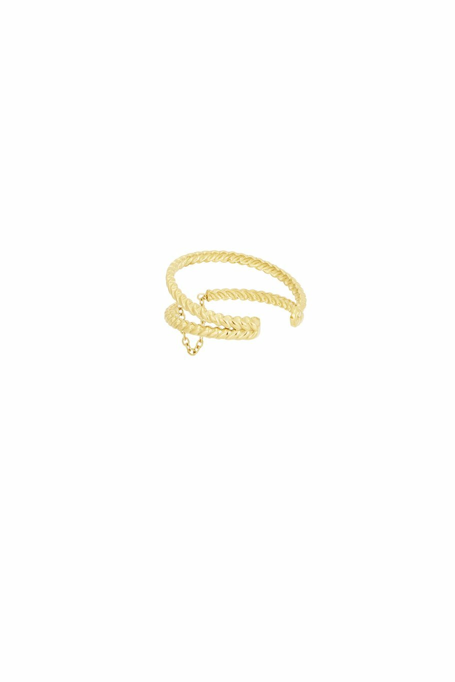 Twisted Tangle Ring Gold