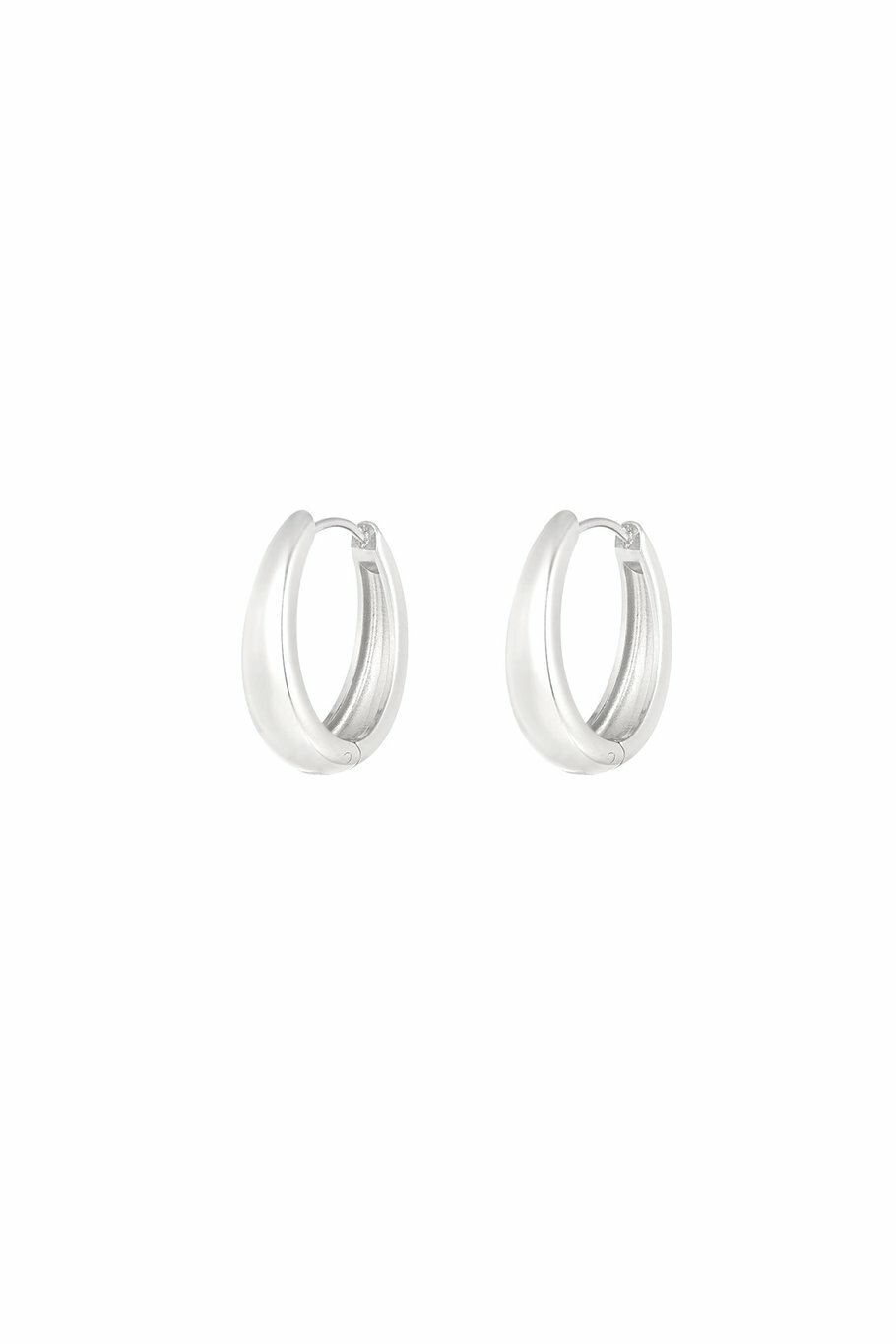 Classy Hoops Earrings Silver