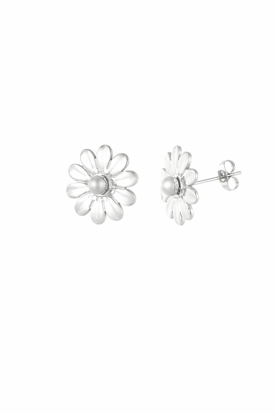 Blossom Dots Earrings Silver