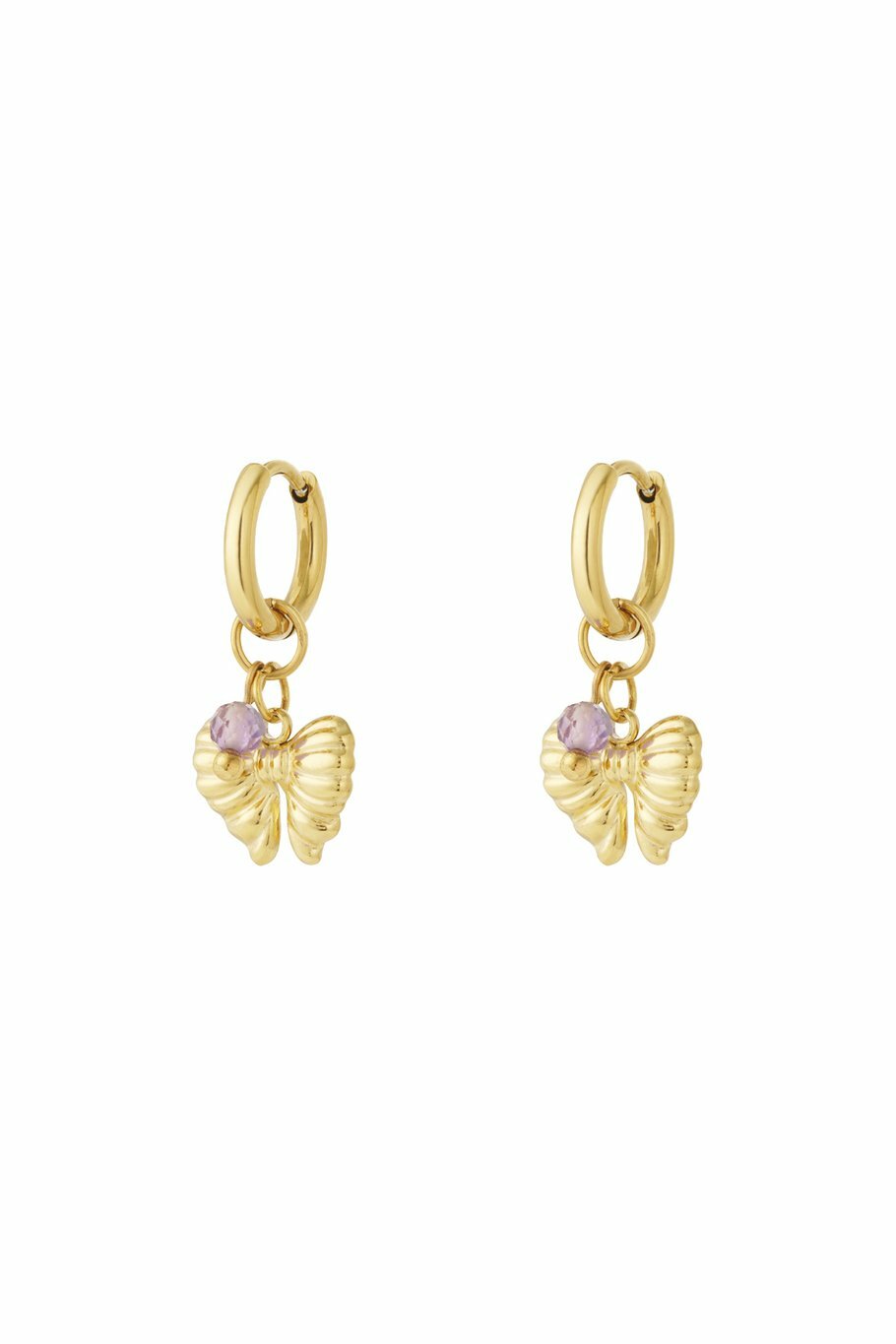 Bow Earrings Lilac