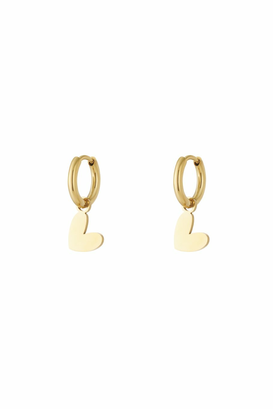 Classic Heart Earrings Gold