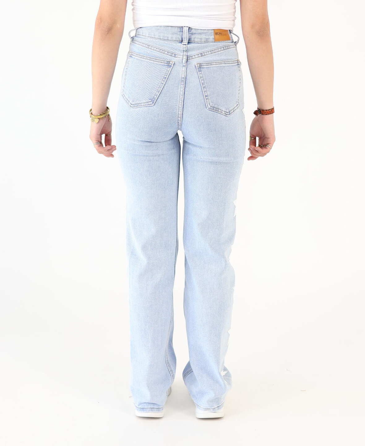 High Waist Glam Stars Wide Leg Jeans 3006-1 (REGULAR)