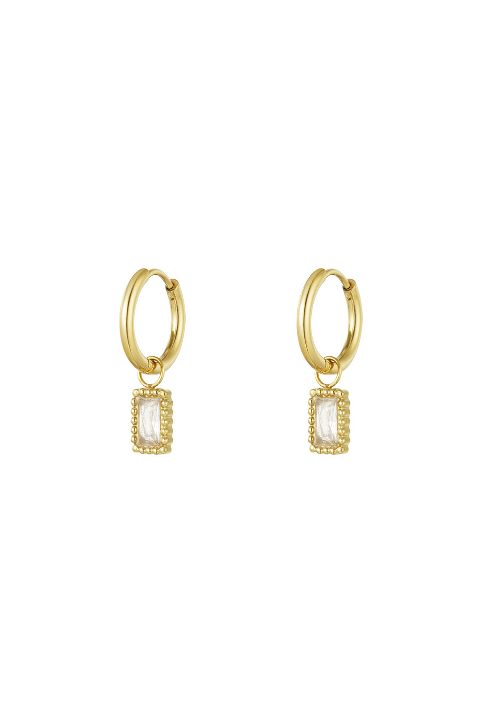 Classy Sparkle Gold Earrings Gold