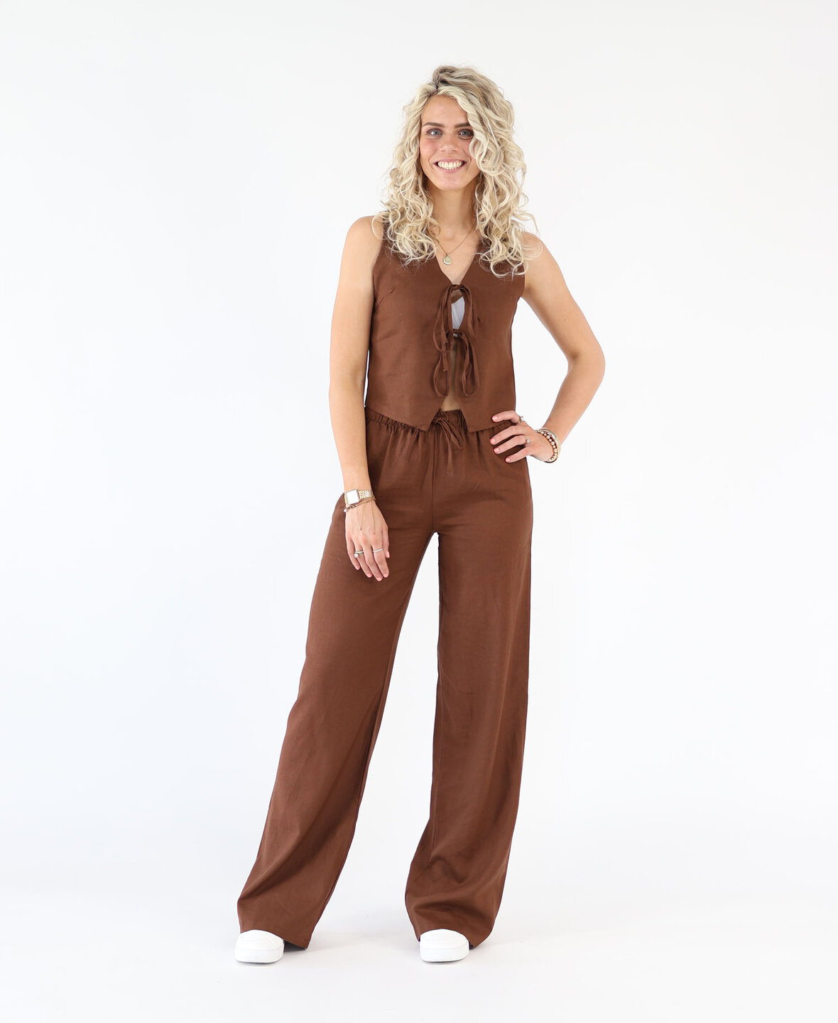 Linen Pants Choco (TALL)
